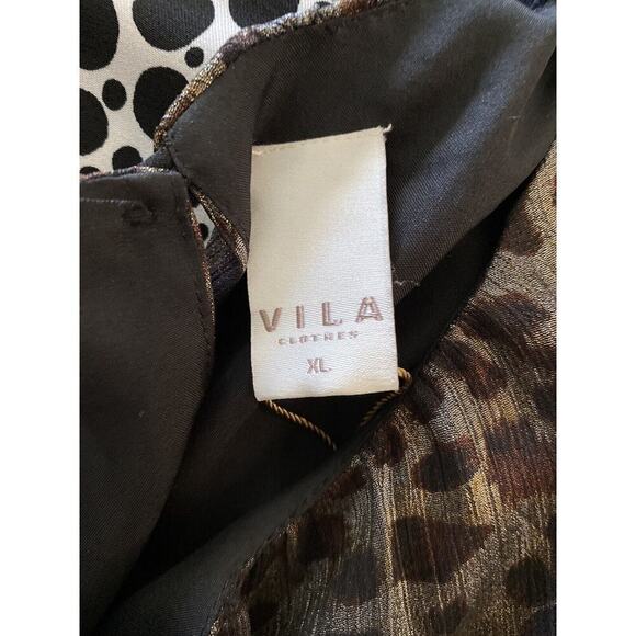 Villa Clothes Women's Leopard Print Sleeveless Maxi Dress Size XL Scoop Neck - Picture 9 of 10